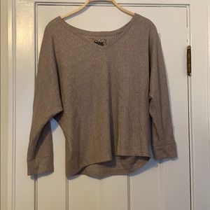 Anthropologie waffle shirt